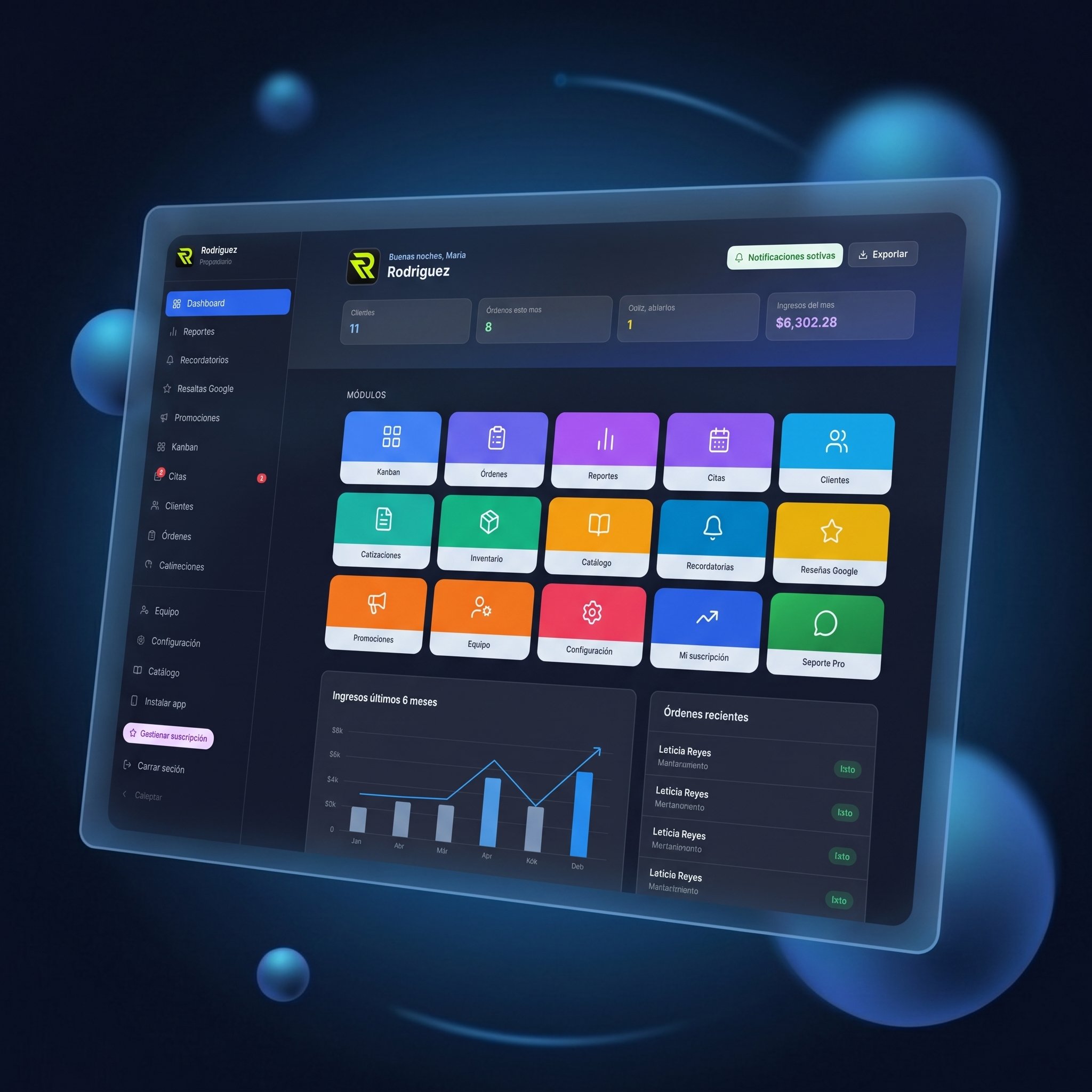 TallerOS Dashboard